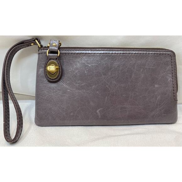 Hobo Mila Wristlet Color Granite Leather - Picture 1 of 10